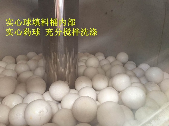 氣體與藥球充分?jǐn)嚢?，提高凈化效率? height=